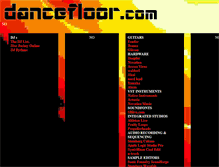 Tablet Screenshot of dancefloor.com